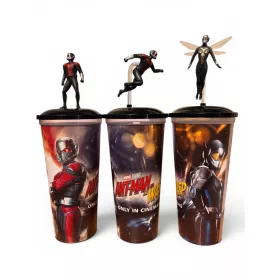   Marvel: Hangya és Darázs műanyag pohár tetővel és figurával