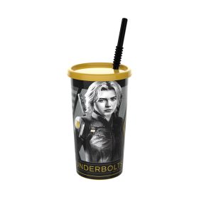 Mennydörgők* pohár szívószállal