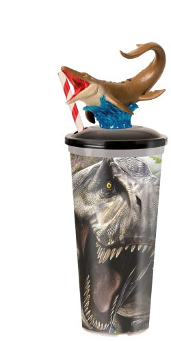 Jurassic World: Újjászületés pohár figurával