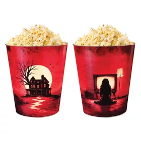  Halloweeni fém popcorn vödör – 6,8 liter