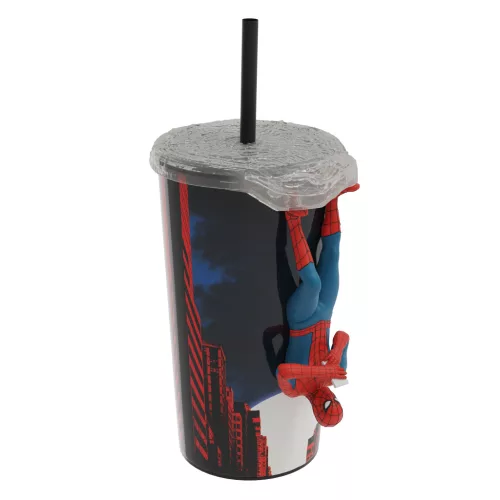 Marvel Pókember pohár 3D figurával és szívószállal