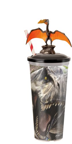 Jurassic World: Újjászületés pohár figurával
