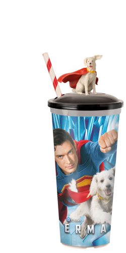 Superman pohár kutya figurával
