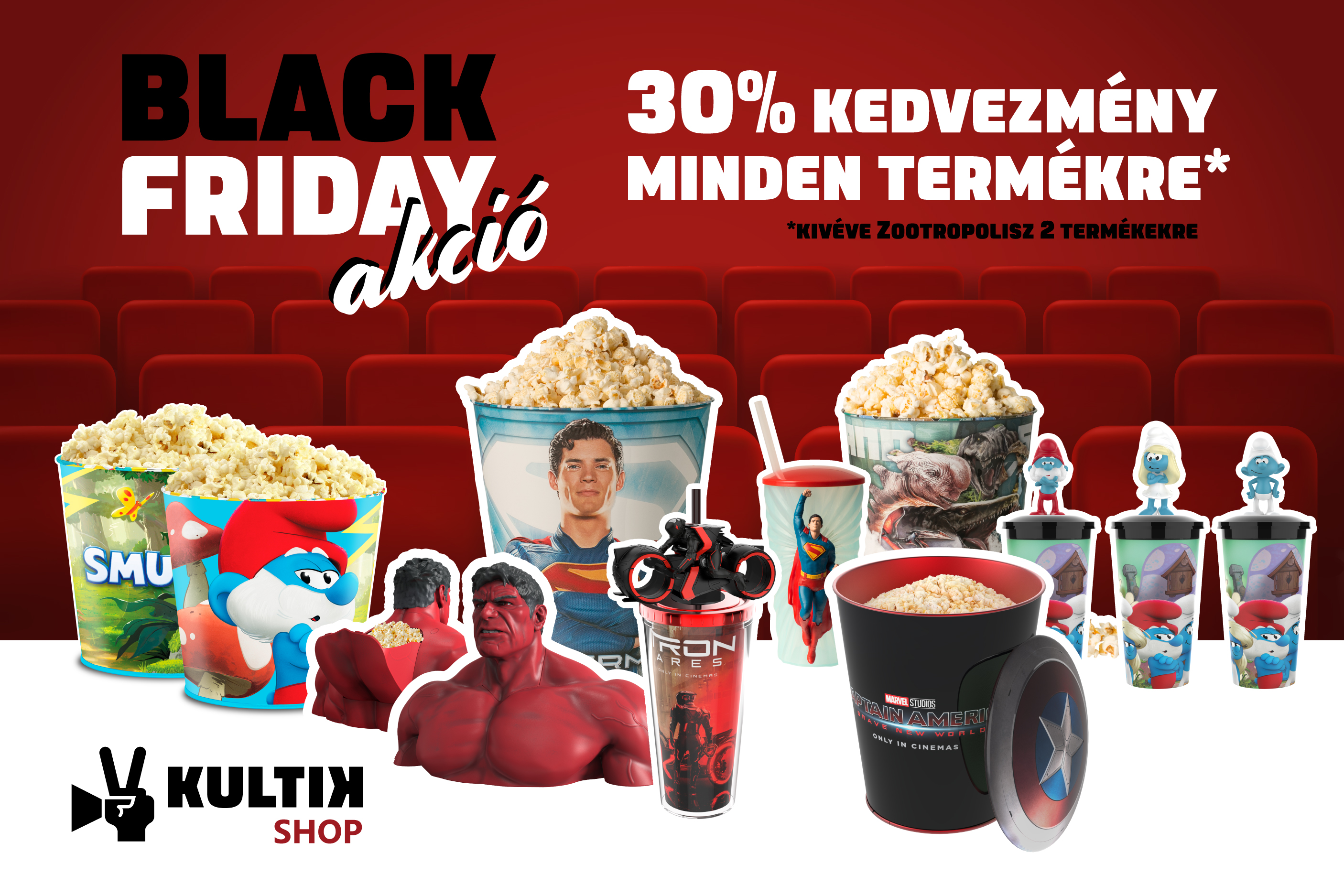 Black Friday Napok a KULTIK Shop-on